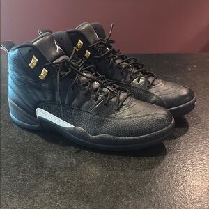 Jordan 12 Retro The Master 2016 Jordan Black and Gold Sneakers